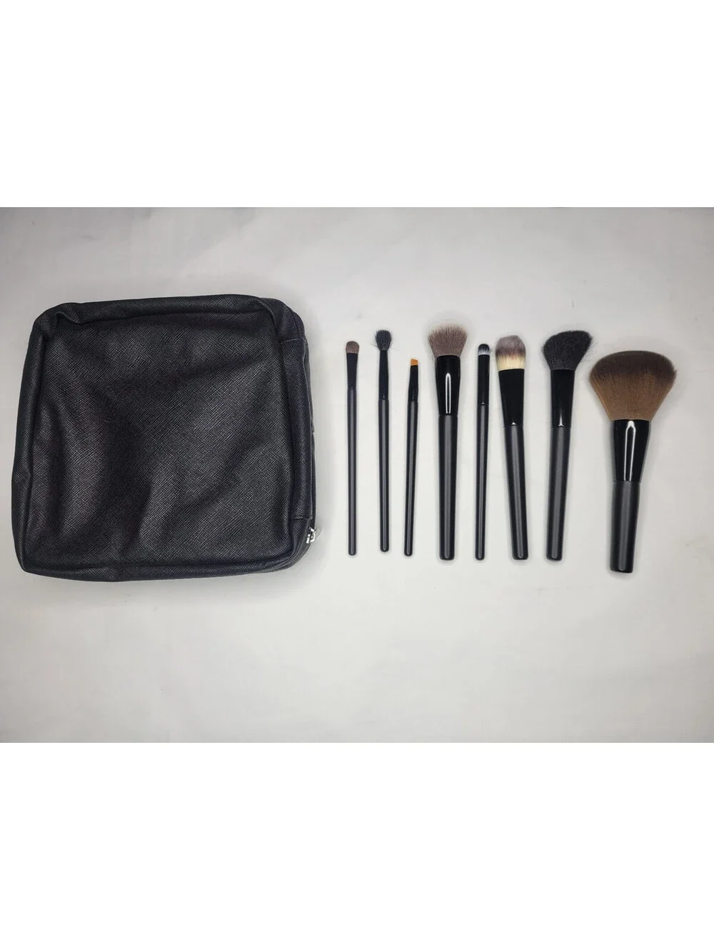 8pc Makeup Brush Set with faux leather Travel Carry Pouch by Macy's
